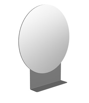 Specchio tondo con mensola