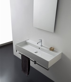 Lavabo 120x46 doppio foro