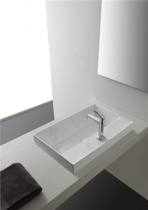 Lavabo Teorema 2.0 per un bagno colorato e glamour