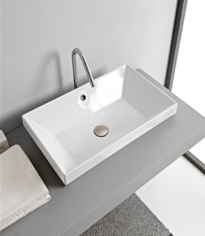 Lavabo incasso 80 x 36 Cm