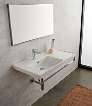 Lavabo 92x47 shelf DX