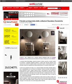 Archiportale - Il lavabo protagonista delle collezioni Scarabeo Ceramiche