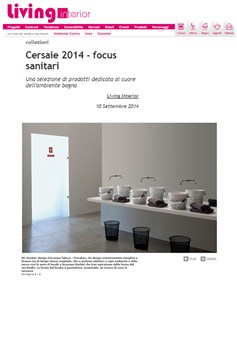 Living Interior - Cersaie 2014 focus sanitari